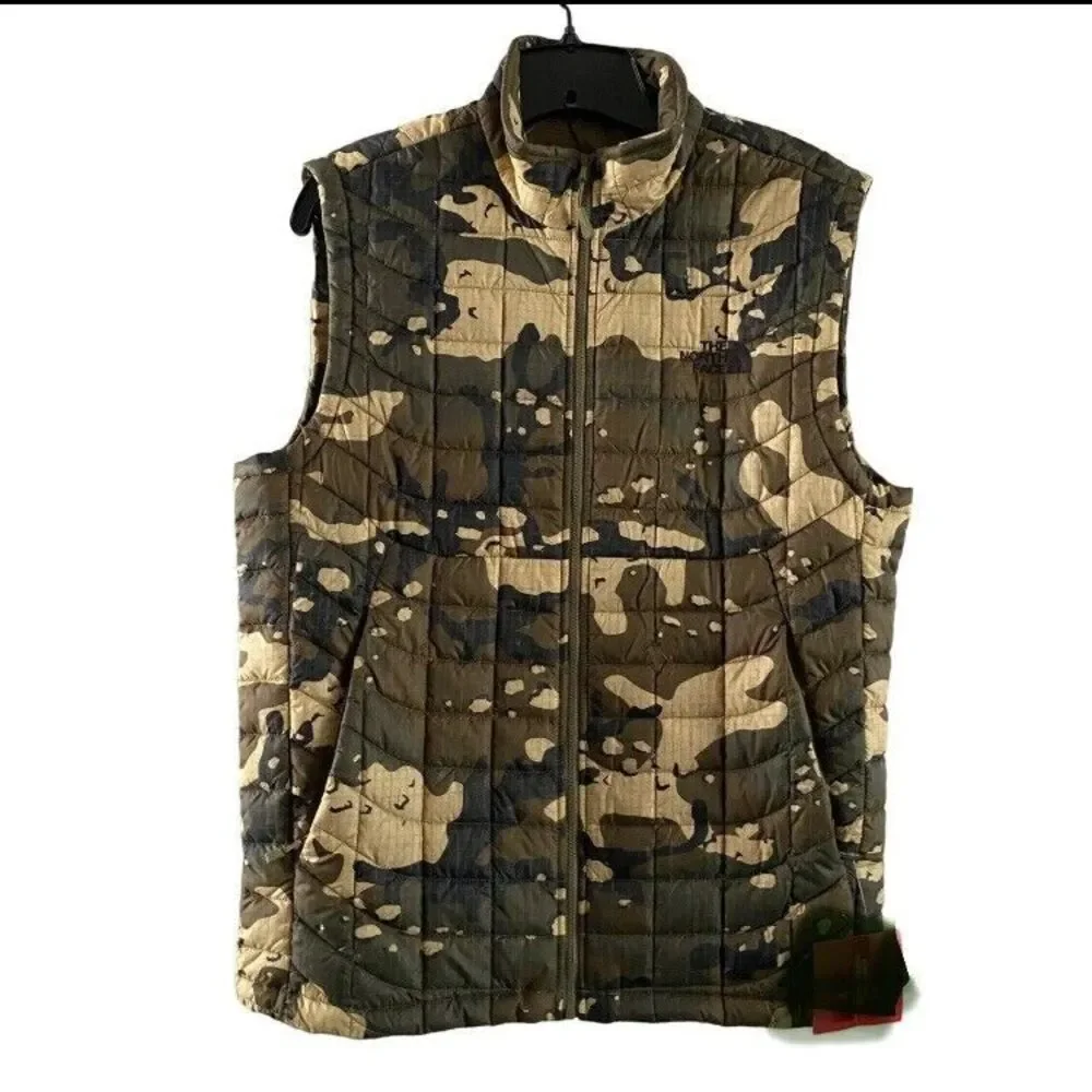 The North Face THERMOBALL VEST Camouflage Mens Small New With Out Tag